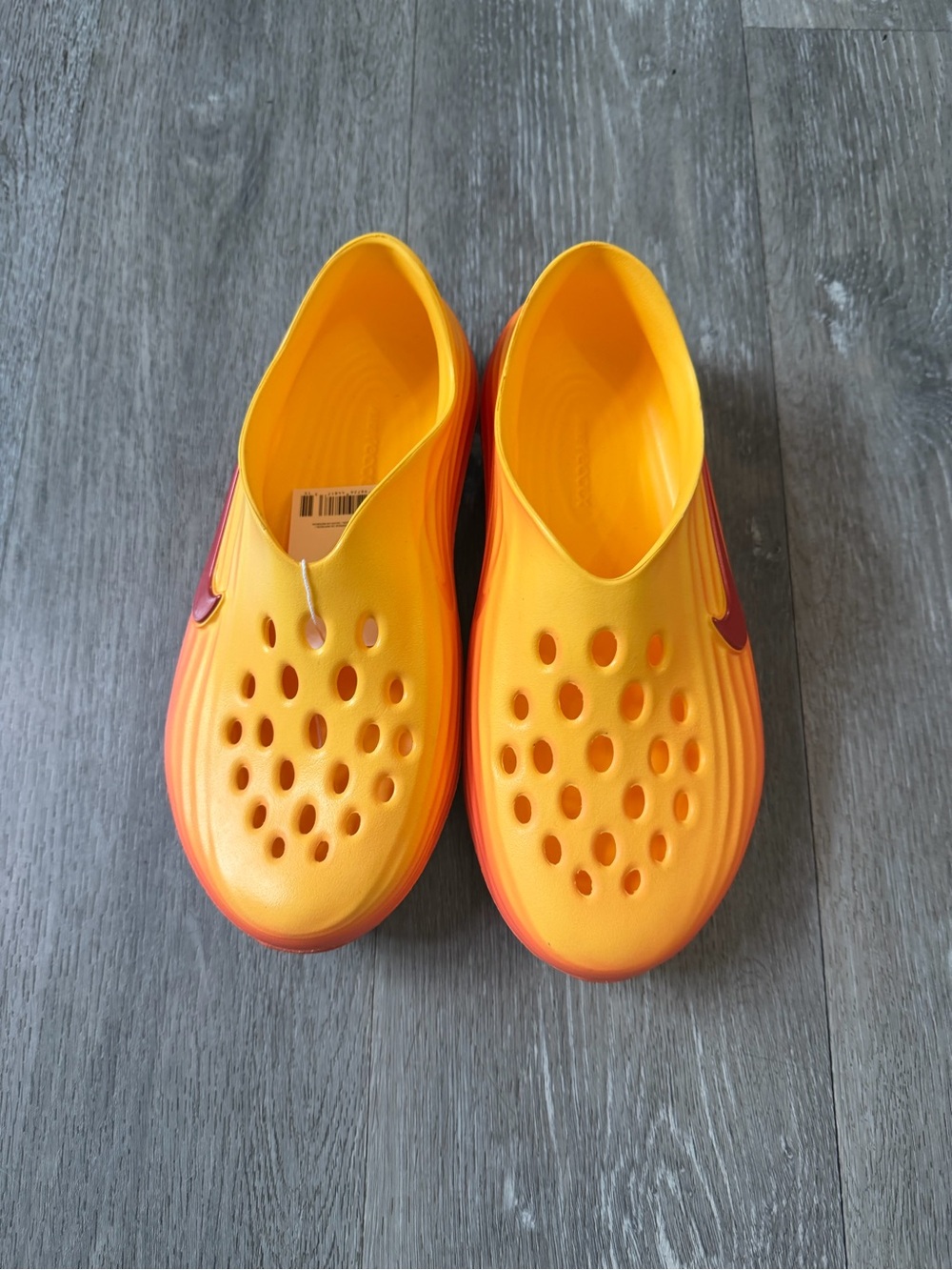 Men’s Nike ReactX Rejuven8 Topaz Gold / Turf Orange Sz 10 - Picture 3 of 8